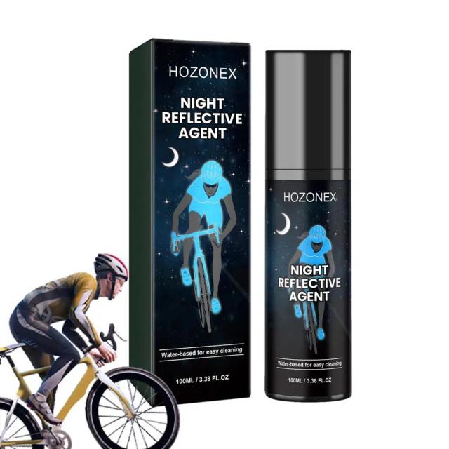 Tinta Spray Reflexiva Brilhante para Roupas e Bicicletas - Brilha no Escuro, 100ml
