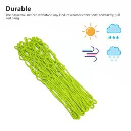 Rede de basquete auto-luminosa para crianças e adultos, verde fluorescente Sports Net, X9O8 - Image 4