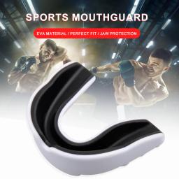 Kids Boxing Gum Shield com Estojo de Armazenamento, Proteção Dentes, EVA Sports Mouth Guard, Duplo Colorido para Lacrosse Rugby Taekwondo - Image 4