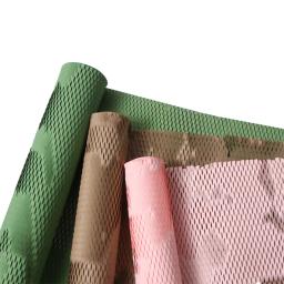 Eco-friendly Honeycomb Papel Kraft, Adequado para Embrulho de Flores e Presente, Embalagem, Multicolor, Luxo, 50cm x 9m - Image 3