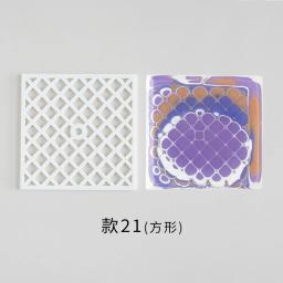 Acrílico quadrado artesanal sabão flocos, ferramentas de renderização, moldes de moldes, haste giratória para DIY, sabão frio fazendo suprimentos, 7cm - Image 2