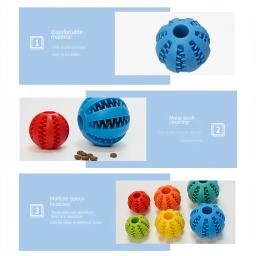 Bolas de borracha interativas para animais, Mastigar brinquedos para cães e gatos, Limpeza, Cão pequeno, Gato, Pet Products - Image 6