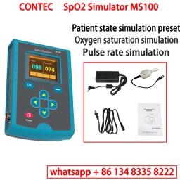 CONTEC MS100 MS200 MS400 SPO2 PR NIBP ECG IBP Simulador de TEMP Simulação biomedica não invasiva Simular máquina - Image 3