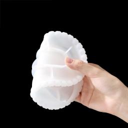 1 pçs bandeja oval molde de silicone hexágono coaster resina cola epoxy molde para diy jóias placa armazenamento titular artesanato decoração para casa - Image 5
