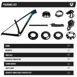 2024 lexon quadro de bicicleta mtb de carbono 29er mountain bike supra conjunto de quadros 148*12mm quadros de bicicleta de carbono udh 15/17/19 polegada conjunto de quadros boost - Image 6