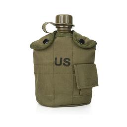 Garrafa de água ao ar livre de alumínio, Chaleira tática, Bolsa de bolso, Caminhadas e Camping Chaleira, Capa - Image 3