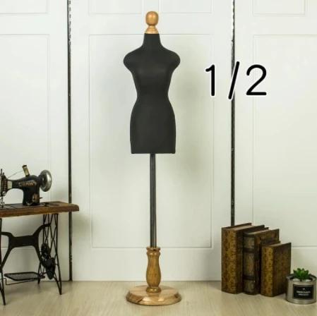 Manequim Feminino de Alta Qualidade para Costura de Roupas de Basquete em Escala 1:2 com Base de Madeira - Modelo Pin M00020H