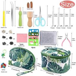 Ferramentas básicas de feltragem e suprimentos, artesanato de animais DIY, kit inicial, 50 cores, lã, 304pcs - Image 2