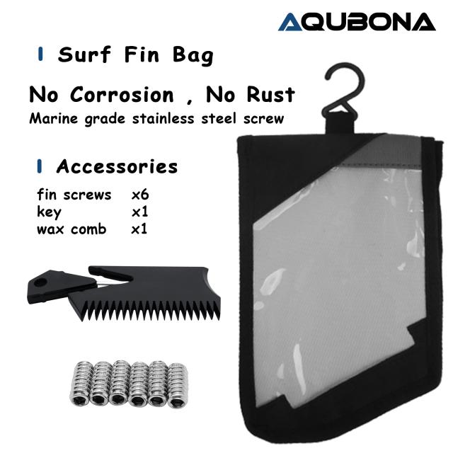 Aqubona Barbatanas de Surf Meio Carbono F1 G5/G7 Tri Barbatanas 3 Peças