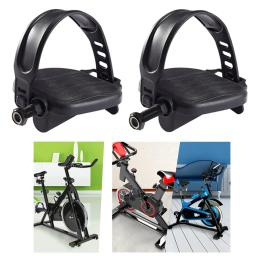 Exercício bicicleta pedais com alças ajustáveis, Fitness equipamentos, acessórios, 1 par - Image 3