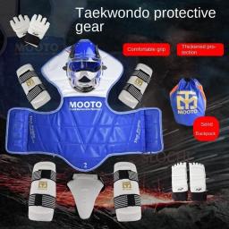 Artes Marciais, Equipamento De Proteção De Taekwondo De Boxe Infantil, Conjunto Completo, Competição De Engrossar, Equipamento De Combate Real - Image 4