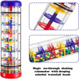 Rain Stick Brinquedos para Bebês, chocalho Shaker, Desenvolvimento Sensorial, Áudio Instrumento Musical, Rainmaker, 6-12 meses - Image 5