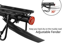 ROCKBROS-Bicicleta Traseiro Rack, Ciclismo Quick Release, de alta resistência, liga de alumínio, MTB bicicleta, suporte de bagagem - Image 5