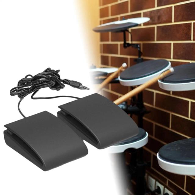 Pedal Multiuso para Instrumentos Musicais com Drum Pad Resistente para Prática