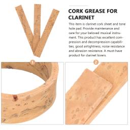 Clarinete Madeira Chips Acessórios, Woodwind Instrument Pad, Instrumentos Musicais Cork Substituição Kit, Pescoço Joint Parts, Reparação, 3 Pcs - Image 6