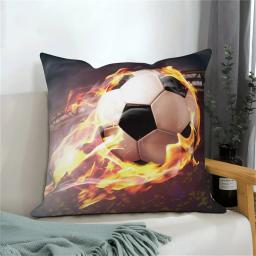 Futebol Imprimir Fronha, Capa Almofada, Sofá, Carro, Home Decor - Image 3
