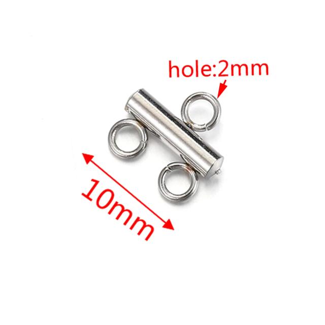 Conjunto de 20 Conectores de Aço Inoxidável para Jóias: Fechos de Camada, Pingentes e Conectores DIY