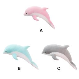 1 Set Brinquedos de pelúcia Dolphin Shaped Dormir Almofada Confortável Animal Travesseiro Dolls Girl Nap Travesseiros para Sala No 1 - Image 6