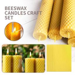 Cera de abelha Vela Artesanato Set, Material Natural, Seguro de Usar, DIY Vela Fazendo, cera de abelha artesanal, Crafting Suprimentos, 10Pcs - Image 1