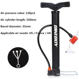 Bomba De Ar De Alta Pressão De Bicicleta, Mini Pneu De Bicicleta, Inflator Portátil, Bicicleta, Basquete - Image 1
