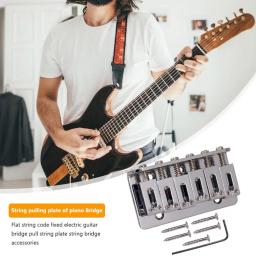 Metal Guitar Bridge Saddle Tailpiece, Fender Strat Tele, Acessório de guitarra elétrica, Peças de instrumentos musicais - Image 4