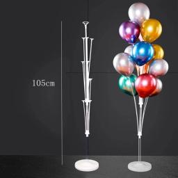 1 conjunto de suporte de balão flutuante de mesa, decoração de festa de aniversário, banho de bebê, casamento, suprimentos para festa, acessórios de balão - Image 5