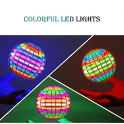 Bola voadora suspensão cor led automático boomerang bola preto tecnologia bola mágica brinquedos voadores giroscópicos anti-gravidade para crianças - Image 4