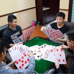 Jumbo oversized 4 vezes mais grande poker jogando cartas jogos para adultos crianças juegos de mesa familiares divertidos partyspiele - Image 1