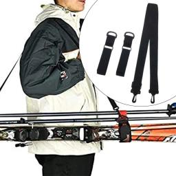 Esqui e pólo transportadora cinta snowboard alça de ombro cinto de fixação leve ajustável para esqui inverno esportes ao ar livre - Image 4