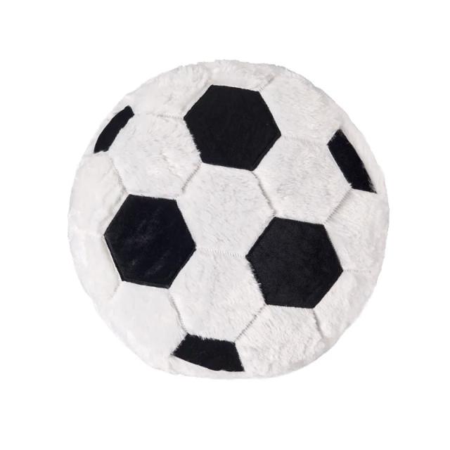 Travesseiro de Pelúcia de Futebol Criativo - Almofada Leque Ideal para Fãs de Esportes e Presentes de Ano Novo