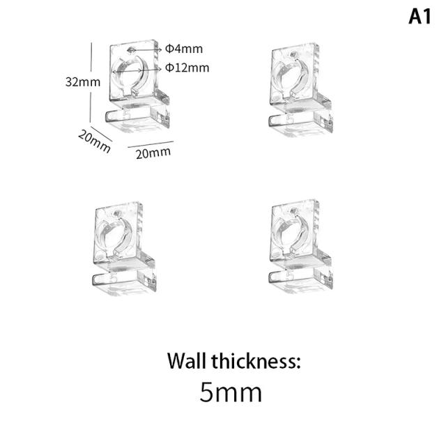 Clipes acrílicos para aquário - suporte de tampa resistente para aquários de 6mm, 8mm e 10mm - pack com 4 unidades