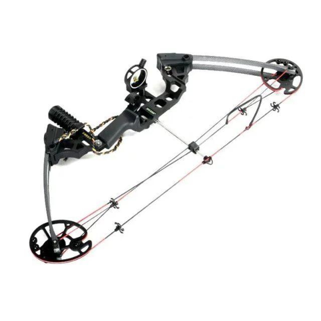 JUNXING-M120 Bow Composto, Riser De Liga De Alumínio Ajustável, High Bow para Caça ao Ar Livre com Arco, Tiro, 20-70Lbs, 30 Lbs, 29 in