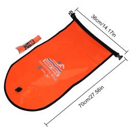 Bóia de natação aberta inflável, Saco seco do flutuador do reboque, Air Bag duplo com cinto, Armazenamento do esporte aquático, Saco de segurança, 20l - Image 6
