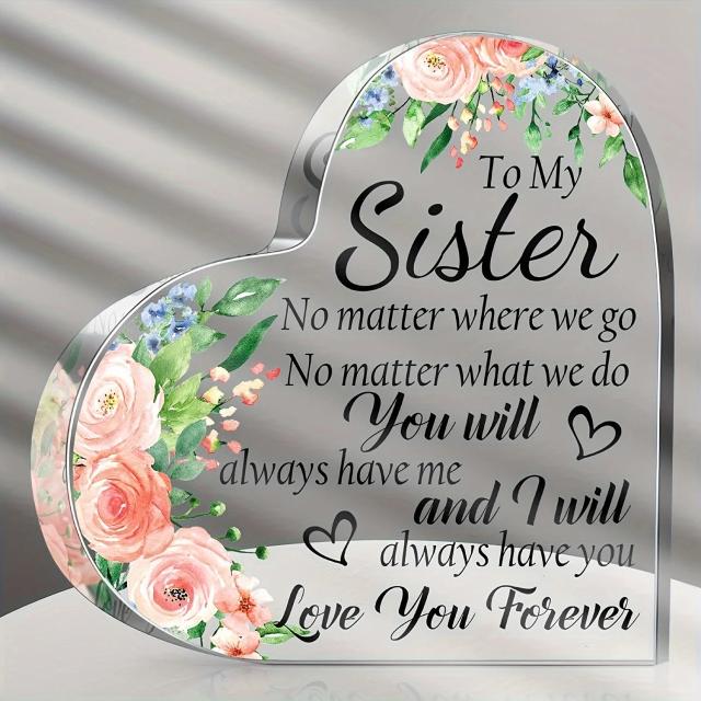 Placa de Amizade Minimalista para Mulheres - Presente Perfeito para Melhor Amiga ou Irmã em Aniversário
