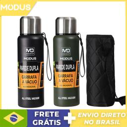 Garrafa Térmica 1000/1500ml de Aço Inoxidável Portátil Vácuo Isolado Tumbler com Saco para Atividades ao ar livre - Image 1