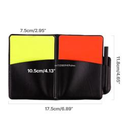 Cartões penalidade árbitro esportivo para futebol, esporte, jogo futebol, cartão árbitro futebol pvc, amarelo, - Image 6