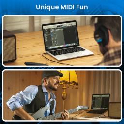 Guitarra AeroBand Painless, Cordas de Silicone Inteligentes, Bluetooth, 8 Sons, Função USB MIDI para Adultos, Presente - Image 6