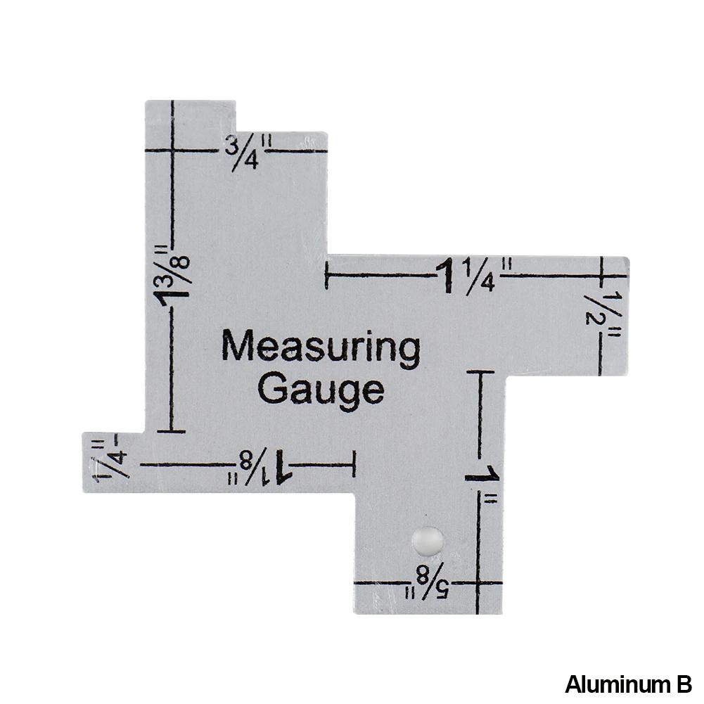 Costura de precisão medidor de medição tecido marcador de metal estofamento alfaiate ruler modelo costura régua diy retalhos artesanato acessórios - Image 1