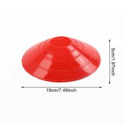 Cone do disco do treinamento da agilidade do obstáculo, placa do logotipo do futebol, multi treinamento do esporte, cones do espaço, marcador, material do futebol, 10 PCes - Image 6