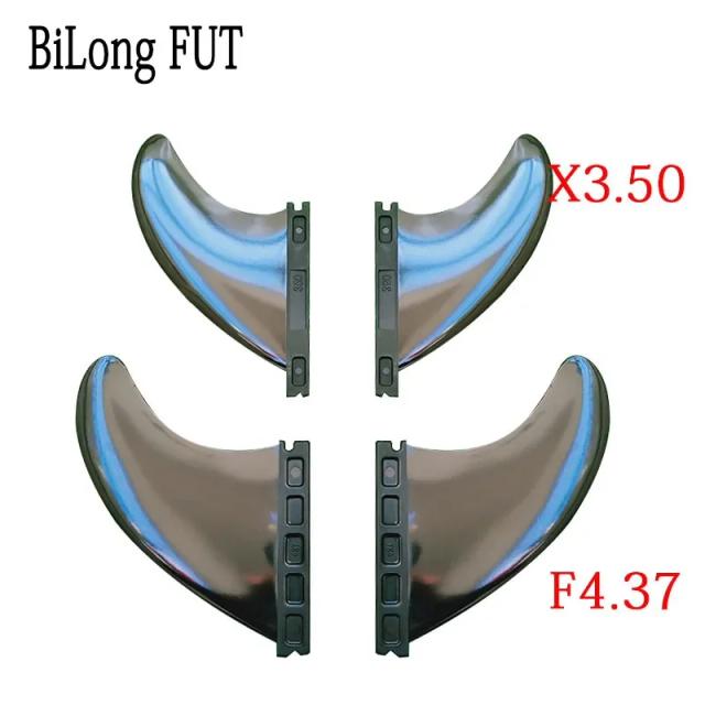 Conjunto de Fins FUT para Prancha de Surf em Fibra de Vidro e Nylon, 2 Peças com Profundidade de 4.37" e 3.5"