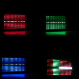 RGB LED Strobe para DJ Wash Bar, Efeitos de iluminação super brilhantes, 3in 1, 8 divisórias, branco, 8000K, 4 divisórias, DMX, lavagem, 60W, 3in 1 - Image 5