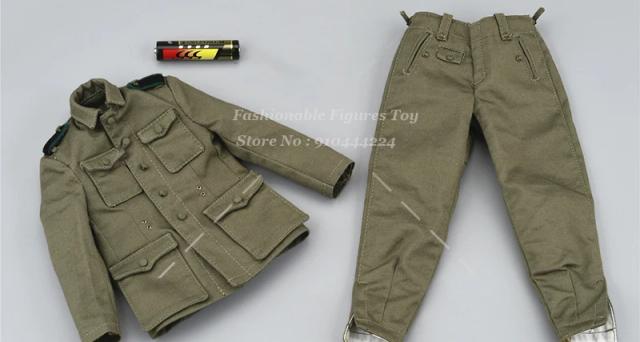 Traje Tático Militar para Bonecos de 12" - Jaqueta e Calça de Soldado Masculino em Camuflagem de Selva