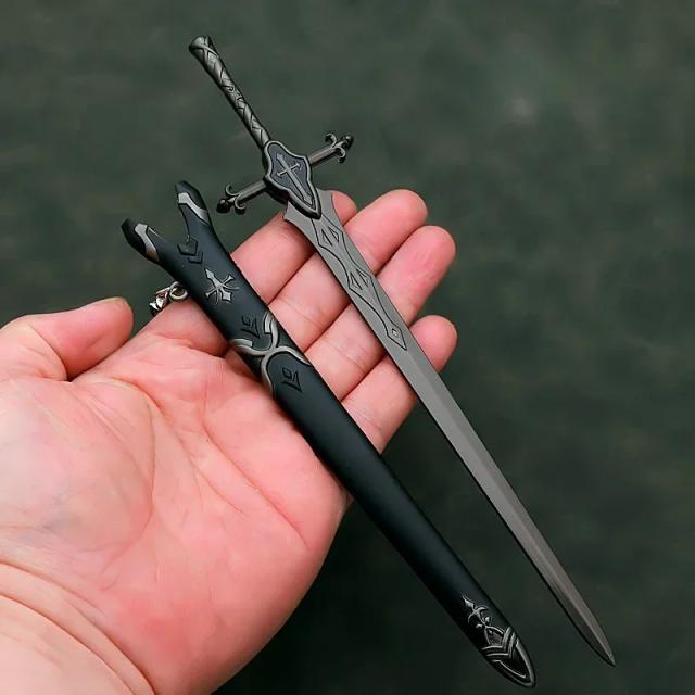 Anime Katana Metal Periférica de Siegfried Balmunk - Arma de Sabre Servo de Destino: Presentes Perfeitos para Meninos, 22cm