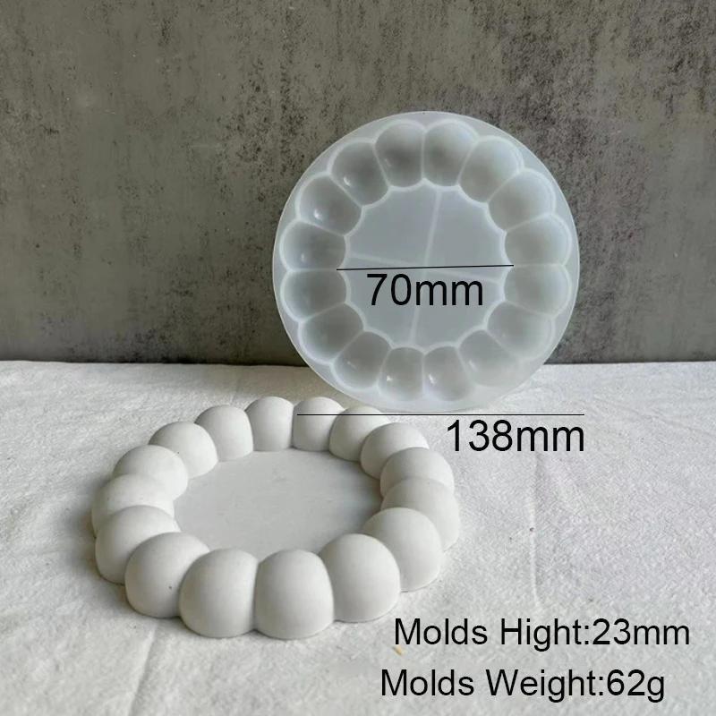 Casa Gesso Artesanato Bandeja Moldes, DIY Concreto Armazenamento De Jóias, Placa Irregular, Molde De Silicone, Presente Artesanal, Decoração De Casa - Image 1