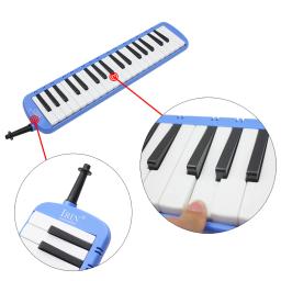 Órgão bucal com bolsa de transporte e bocal de 37 teclas, piano melofone azul, instrumento musical estilo teclado, pacote macio - Image 3
