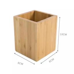 Bambu lápis de madeira titular, multi-uso lápis titular, mesa organizador, acessórios de escritório, 1pc - Image 5