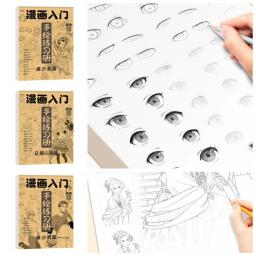 Hand Painted Comics Tutorial Book para meninas e meninos, esboçando prática, cópia da arte, estudando aprendizagem, Art Tracing Sketch - Image 1