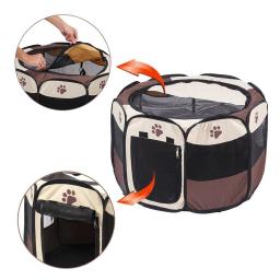 Portable Octogonal Pet Fence, canil dobrável, abrigo de cachorro, fácil de usar, fácil operação, grandes gaiolas, cercas de gato - Image 4