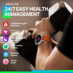 Zeblaze-Vibe 7 Lite Smartwatch para Homens, Chamada por Voz, 1,47 "IPS Display, 100 Modos Esportivos, Monitor de Saúde 24H, Smartwatch Grande - Image 4