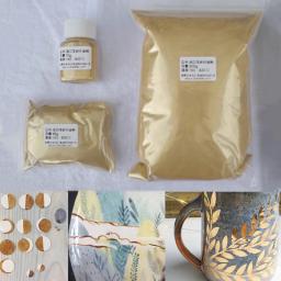 Tinta metálica cerâmica esmalte, Copo pintado à mão DIY, Artesanato Coloring Tracing, Borda dourada, Tinta esmalte, 200g, 760 ° C-820 °C - Image 1